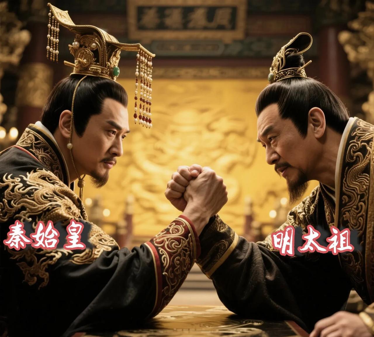 #秦始皇和朱元璋谁厉害#比个人能力，朱元璋不弱于嬴政，但是比起综合功绩，老朱还是
