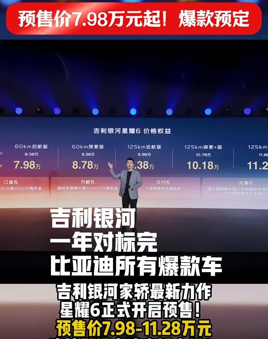 吉利银河，你这是想一年的时间把比亚迪的所有车子全部抄完是吧？
从星愿爆款开始，是