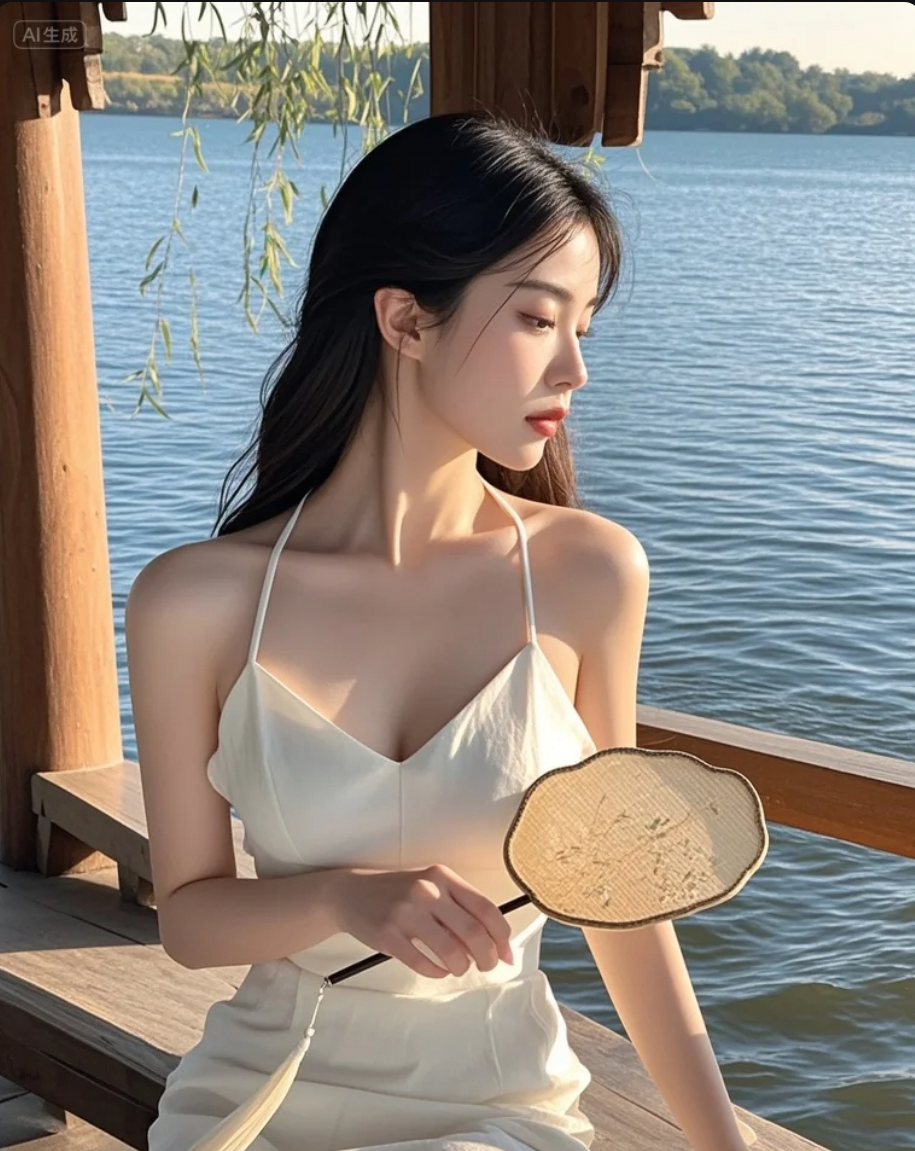 她的眼神，藏着半卷未落款的诗