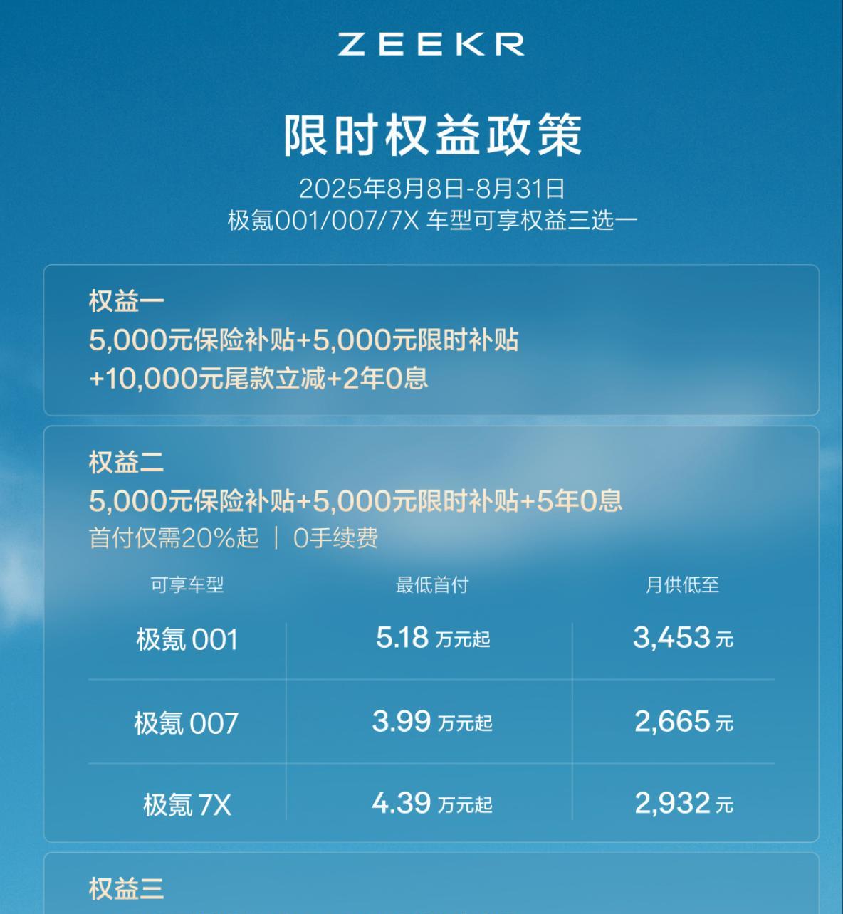 极氪官宣降价！！！
极氪新的政策就是4个字：降价增配。
降价指的是5000保险补