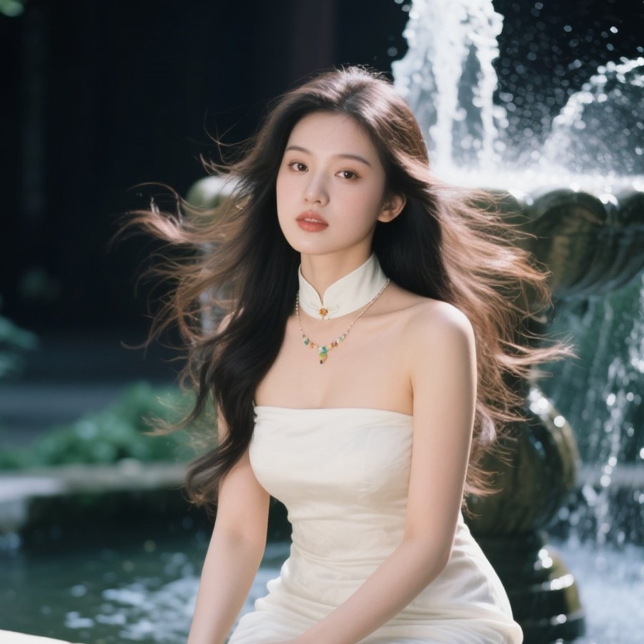妩媚佳人笑倾城，曲线玲珑动人心