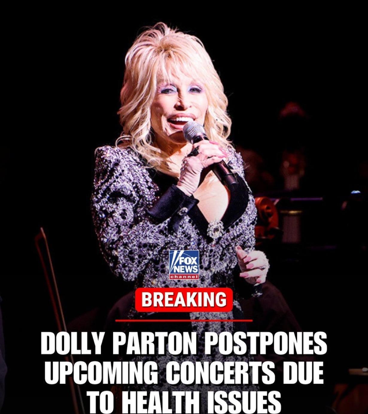 美国老牌歌手多莉·帕顿Dolly Parton以健康问题为由，将一系列拉斯维加斯