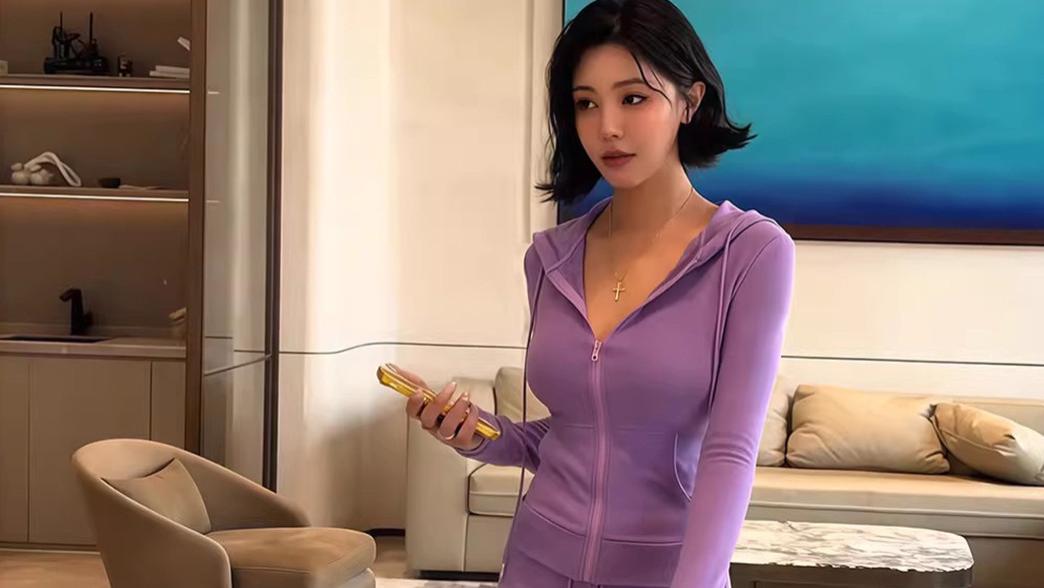 高级感紫色套装，百搭不挑人