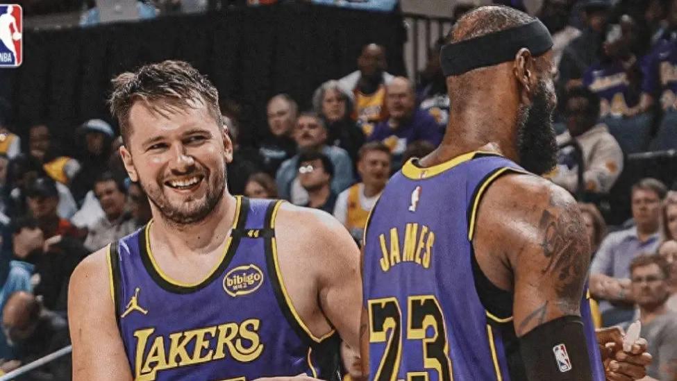 传来詹姆斯和东契奇的最新消息 东契奇：我有速度 老詹：嗯？