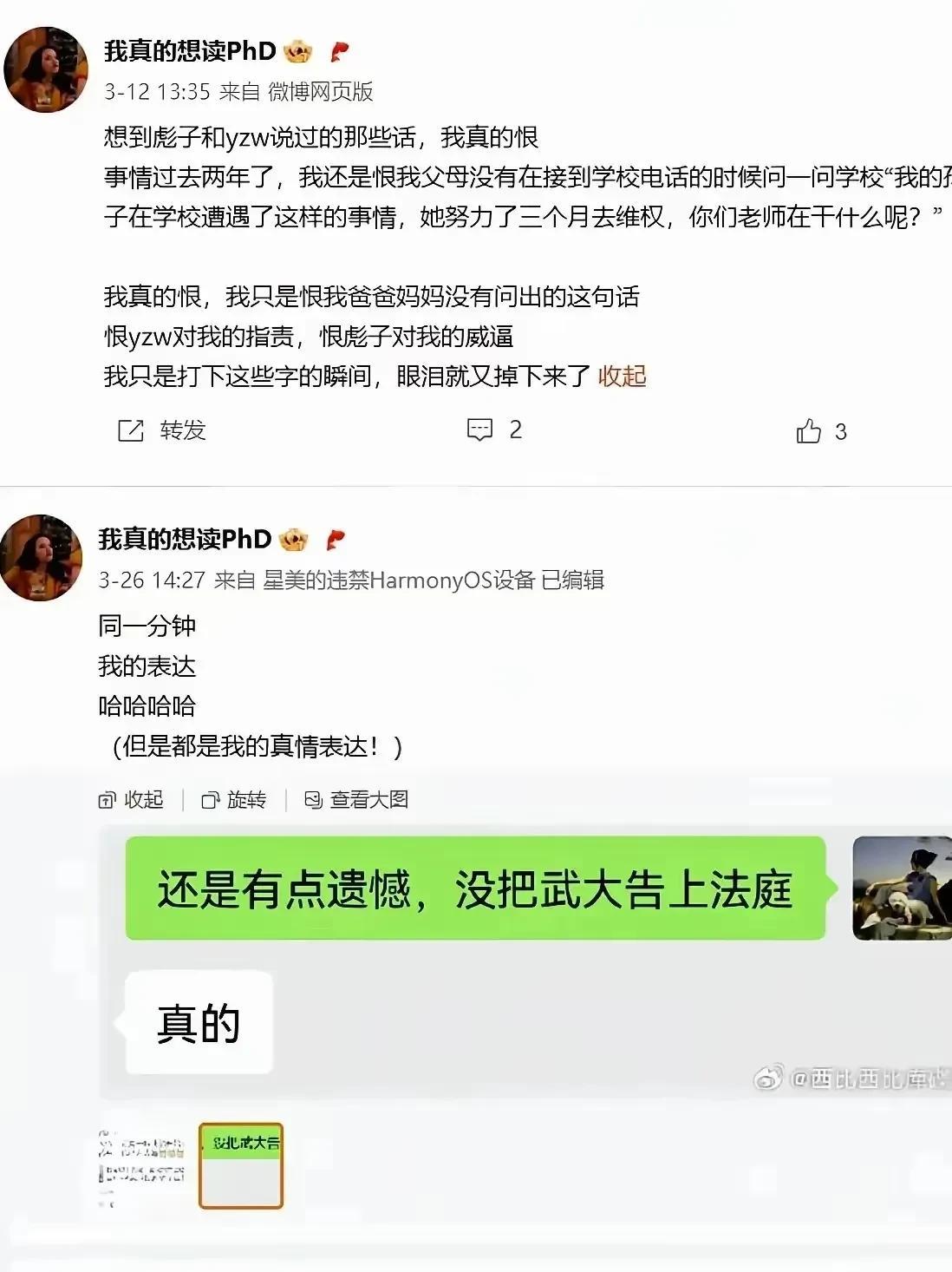 武大毕业生杨同学是不是偏执型人格？她到底想要什么，想要证明什么，明明肖同学对她什