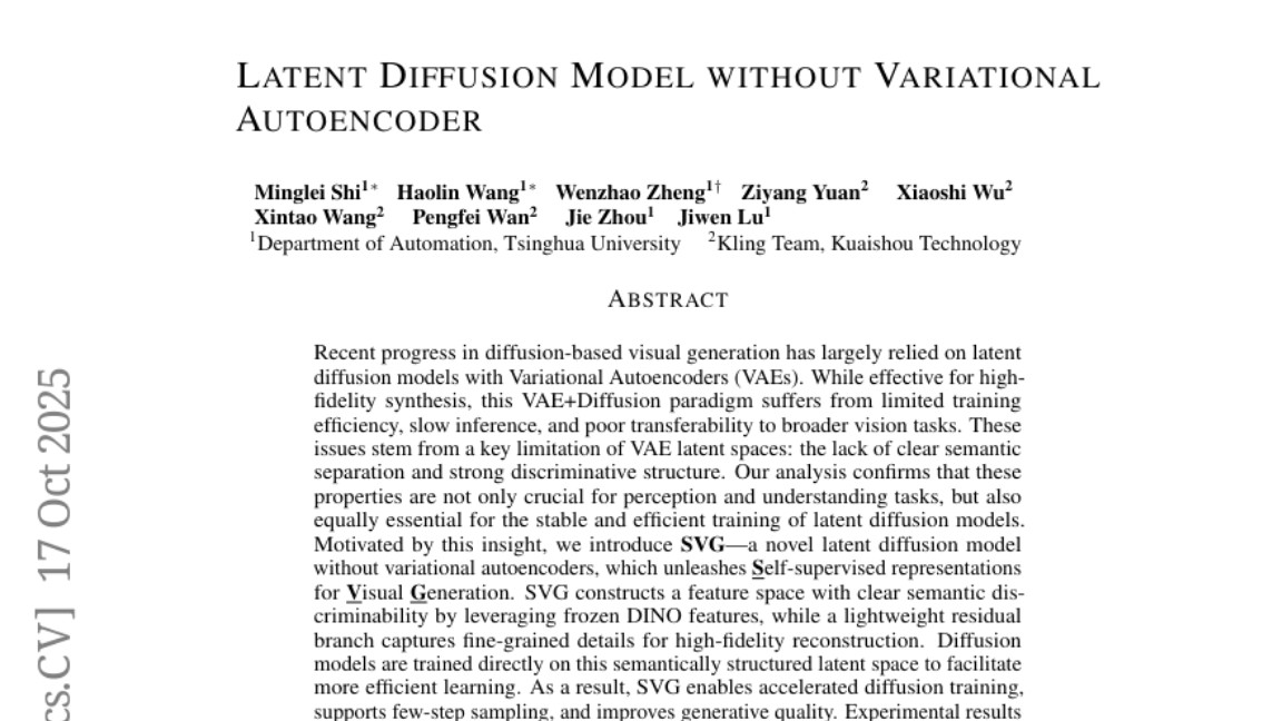 清华大学突破：完全抛弃VAE的图像生成新方法，速度提升35倍