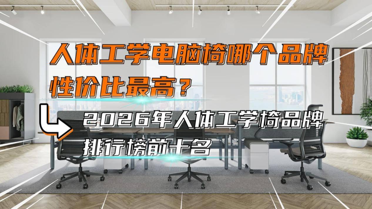 人体工学电脑椅哪个品牌性价比最高？2026年人体工学椅品牌排行榜前十名