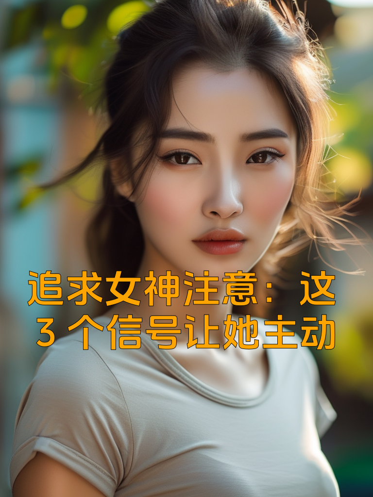 追求女神注意：这3个信号让她主动