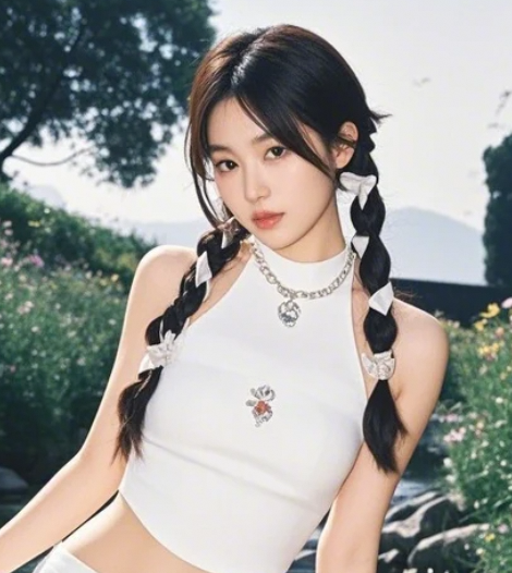 在溪边撒欢，女孩的活力瞬间点燃镜头