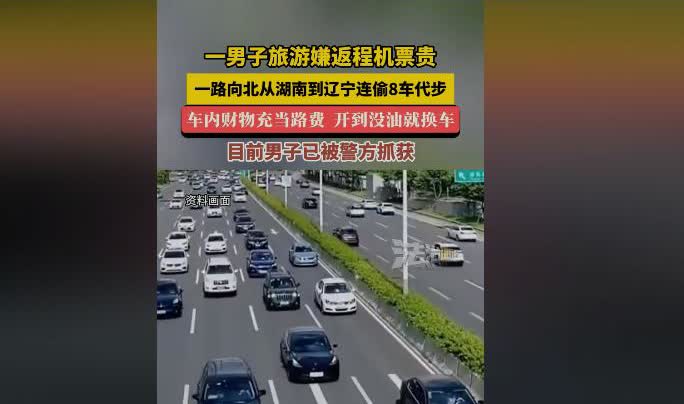 有钱旅游，没钱买票，一路偷，终被抓了吧！

近日，一男子到湖南旅游，回辽宁老