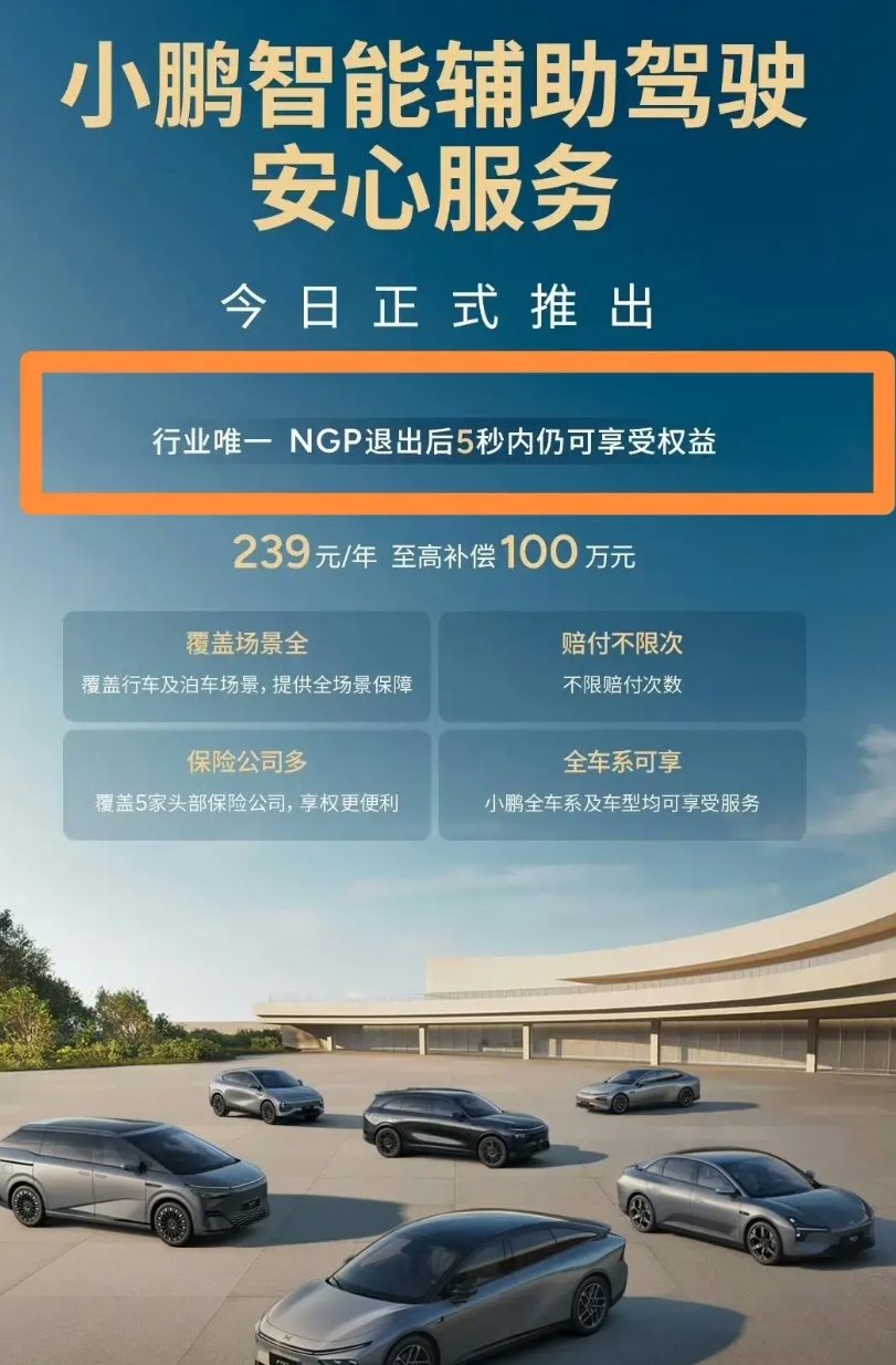 小鹏推出智驾保险，总体来说也是好事，但中间这句话真不如不说。

什么叫NGP退出