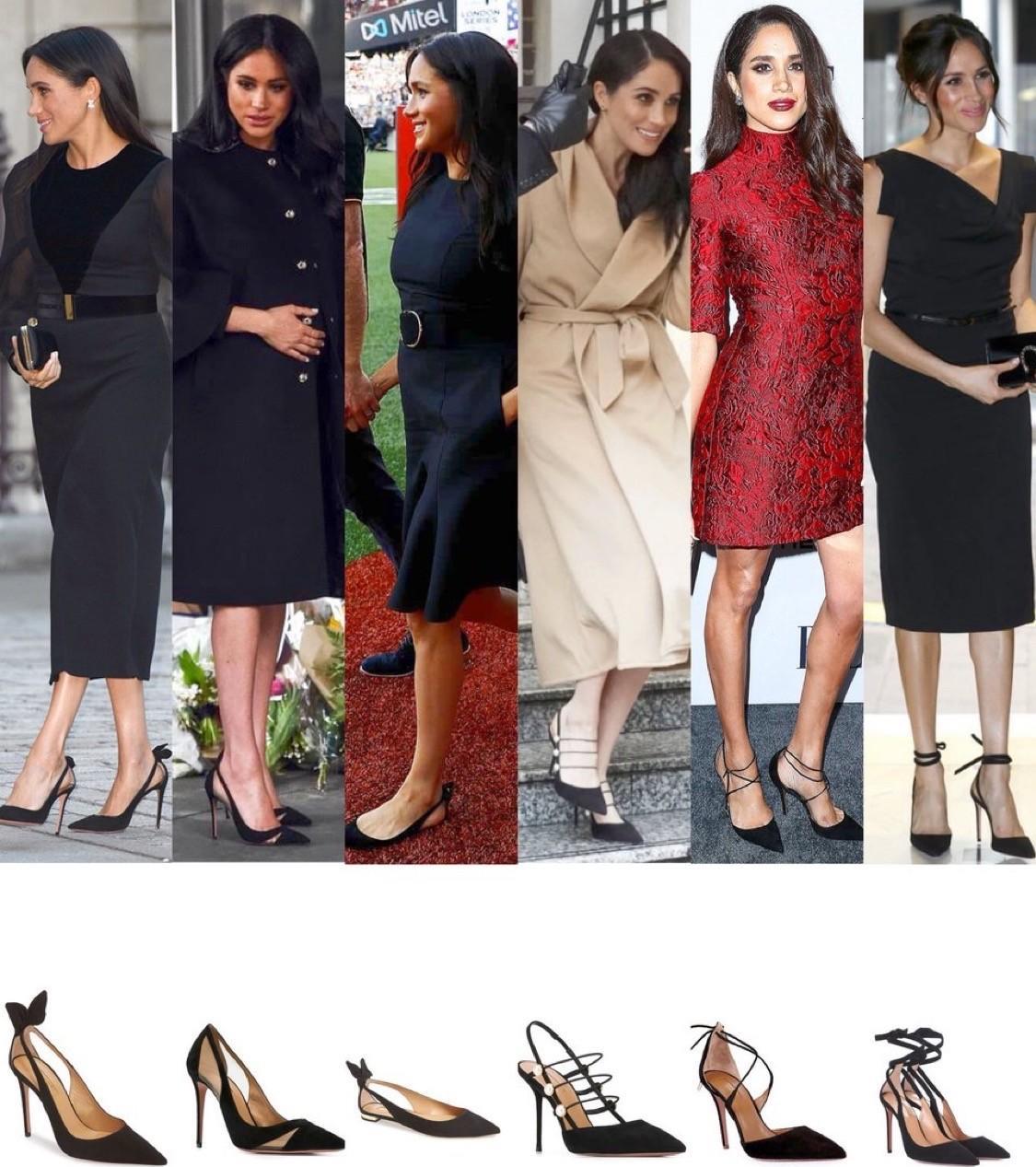 梅根对 Aquazzura 鞋子的热爱众所周知。自 2014 年以来，她至少拥有