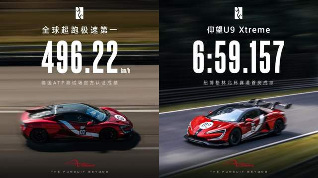 496.22km/h 刷新全球汽车极速：仰望 U9X，中国超跑的 “极限宣言”