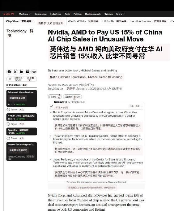 太牛了！说的好听点叫出口关税，说直接点就是明目张胆的抢。
根据彭博社报道，为了让