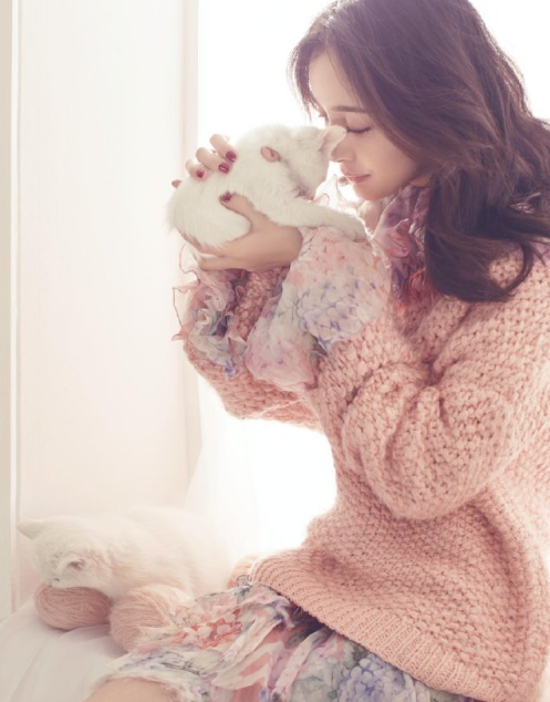 一组古早杂志图分享，毛绒绒的的小幂好美