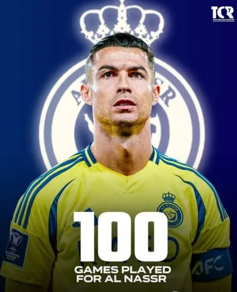 C罗很生气！

和欧鲁巴赫的比赛，是C罗代表利雅得胜利出场的第100场比赛，可C