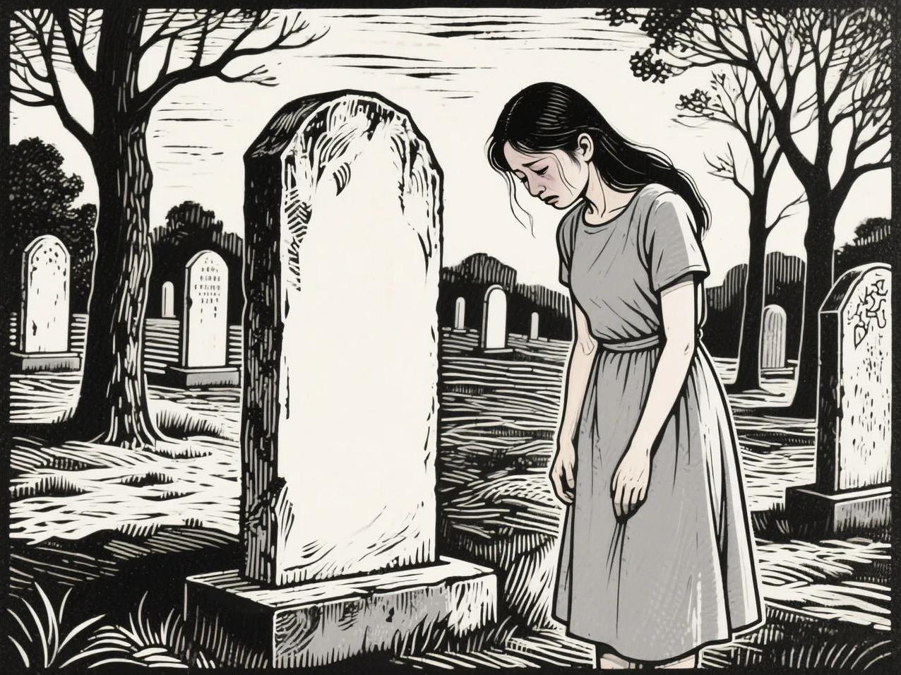 两个人分手，彼此再没有见面，电话也没通过。
女人又结婚了，男人浪迹天下，始终孑然