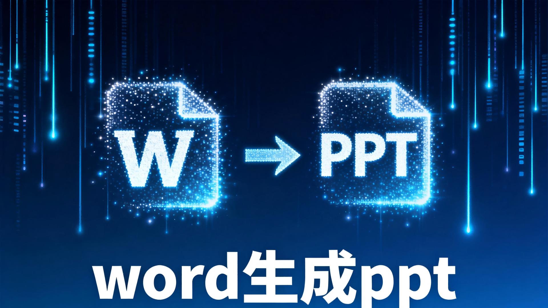 （新手必看教程）如何用AI工具，将Word文档一键转换为专业PPT