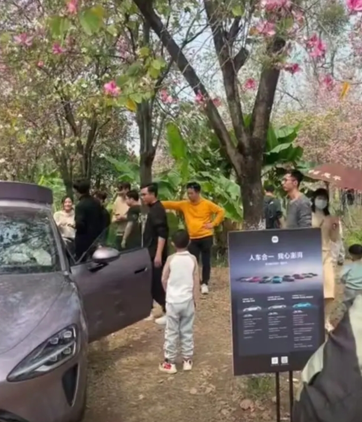 友商们还只会把车停在商场这个层级，小米已经把车开到公园了！
真是对友商的降维打击