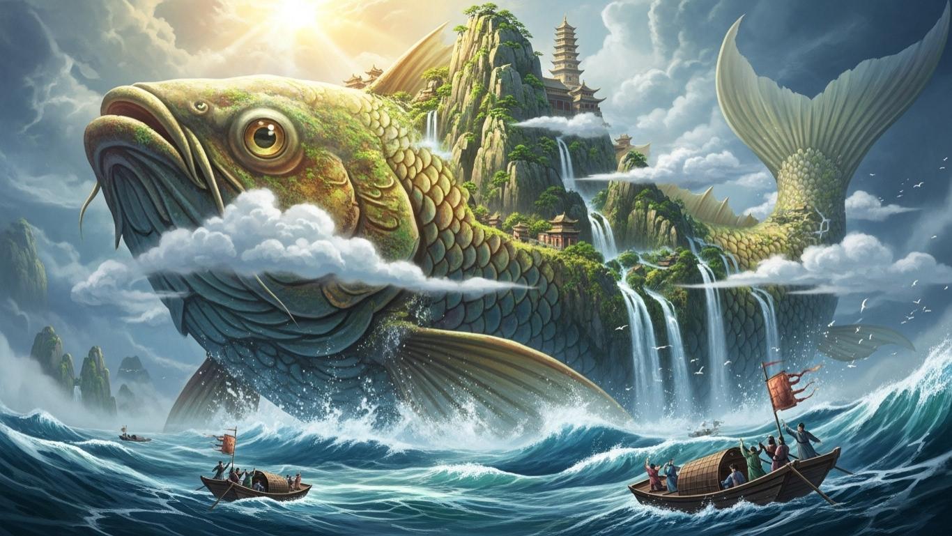 全运会现“飞天巨鱼”这条鳌鱼什么来头？看懂它的寓意才算没白看