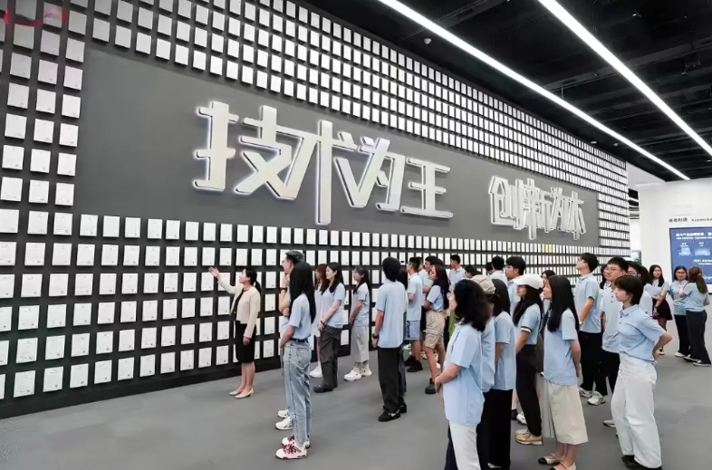 去比亚迪总部，最震撼的就是那面专利墙！上千张证书密密麻麻，从刀片电池到DM-i、