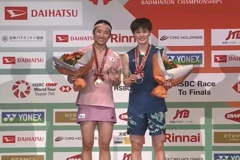 安洗莹还是太全面了
日本羽毛球公开赛第二个冠军出炉，女单头号种子安洗莹直落两局