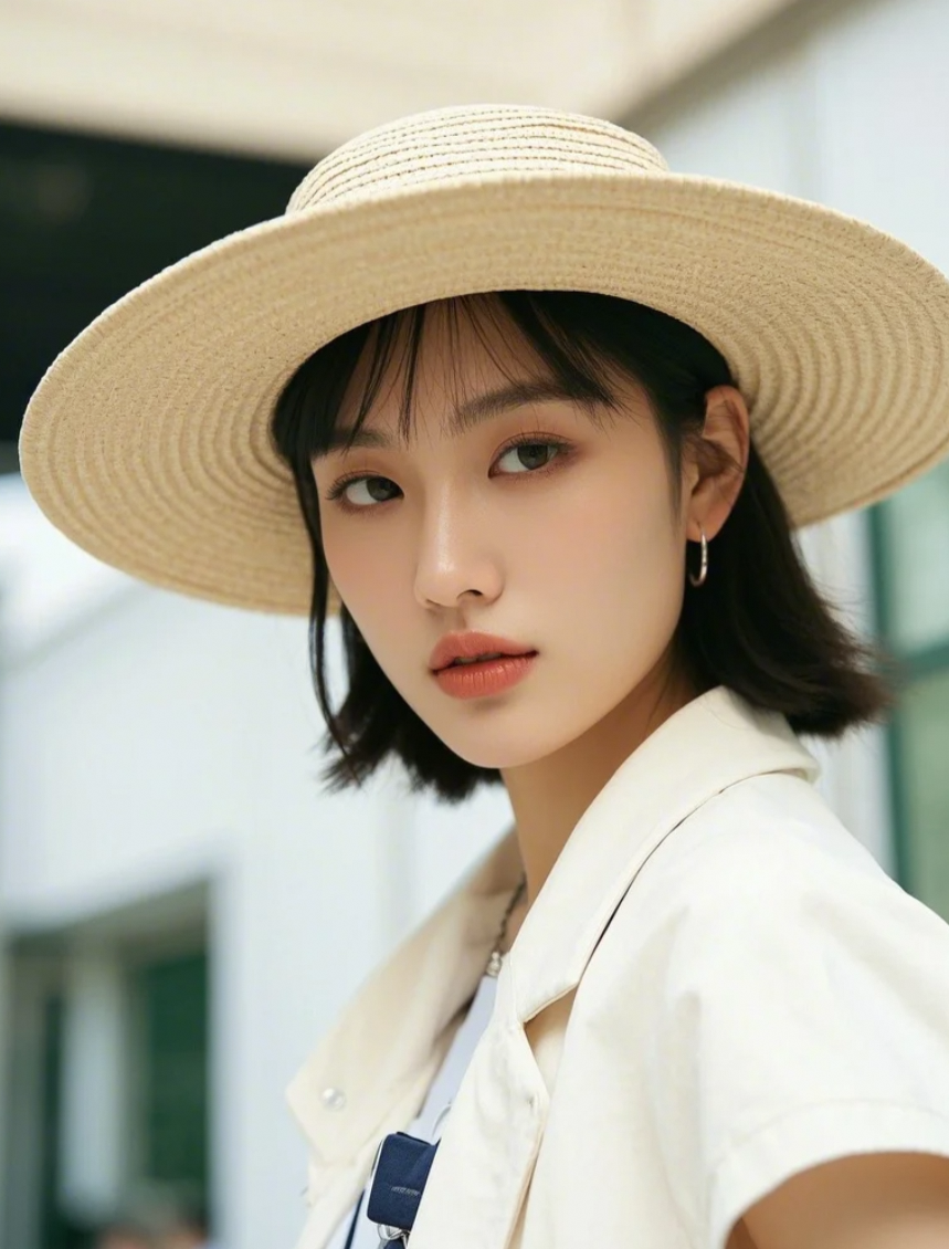 帽缘风采：小姐姐的百变魅力