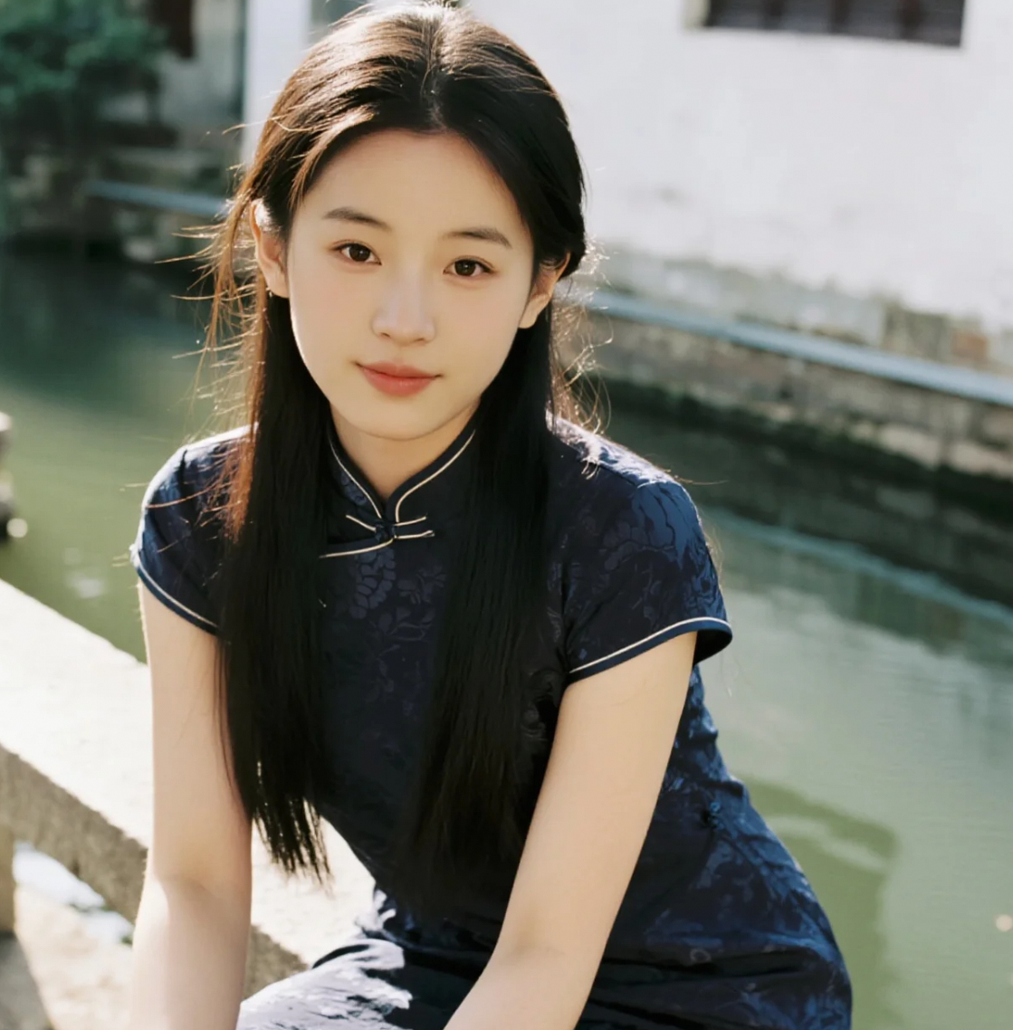 杏仁眼中的温柔，仿佛江南的水静静流淌。