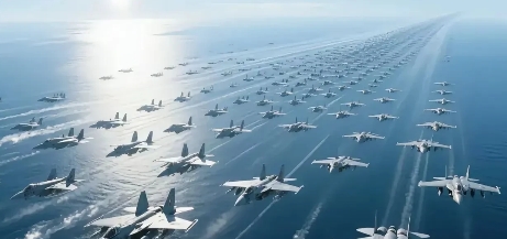 2025年7月10日，美国联合19国出动300架战机和3.5万名兵力，在中国门口
