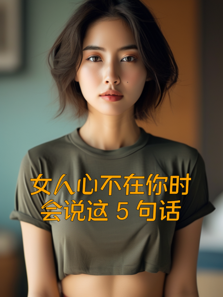 女人心不在你时，会说这5句话