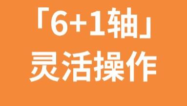 产品特性 | 「6+1轴」灵活应对复杂作业场景