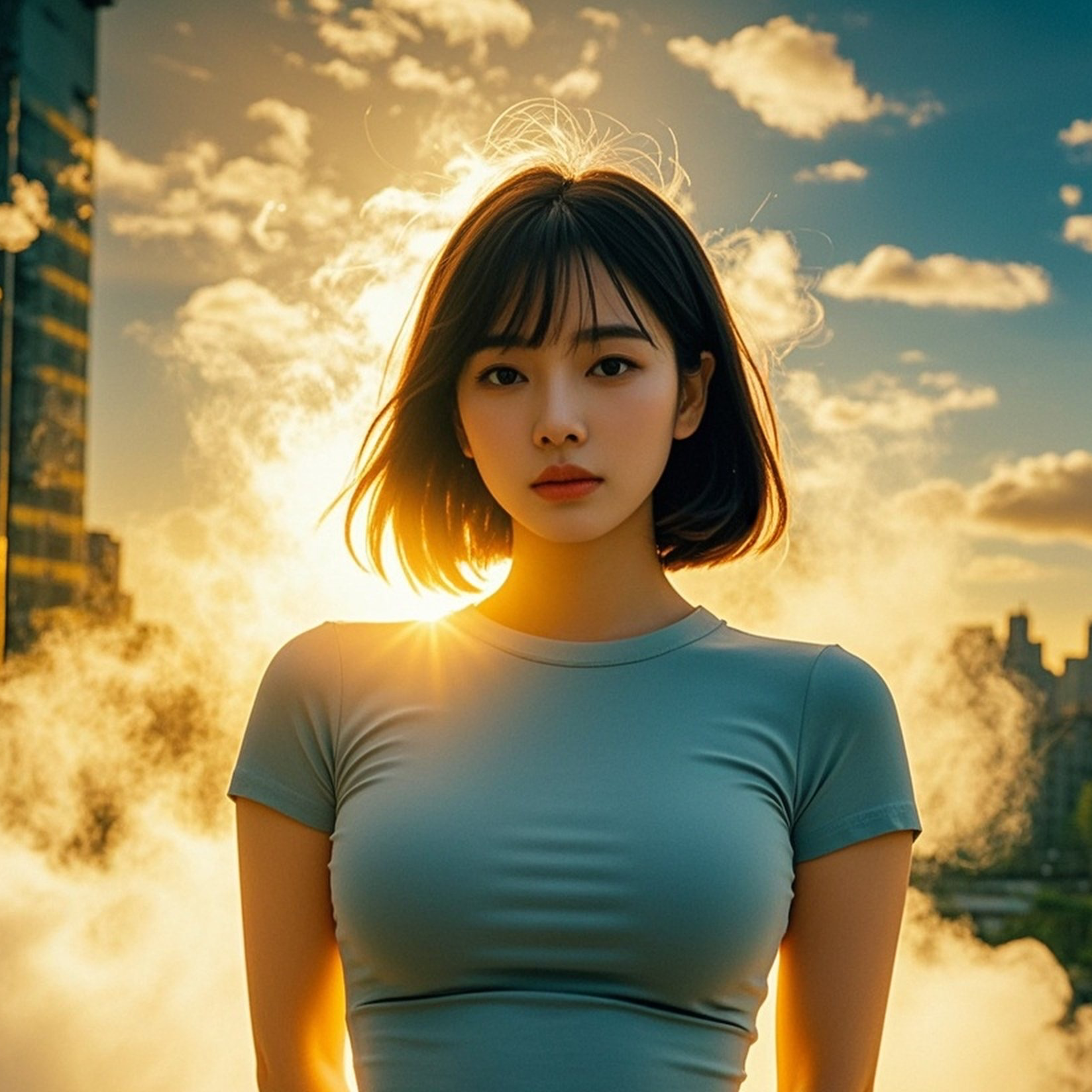 薄雾轻纱掩映间 这身材让人移不开视线