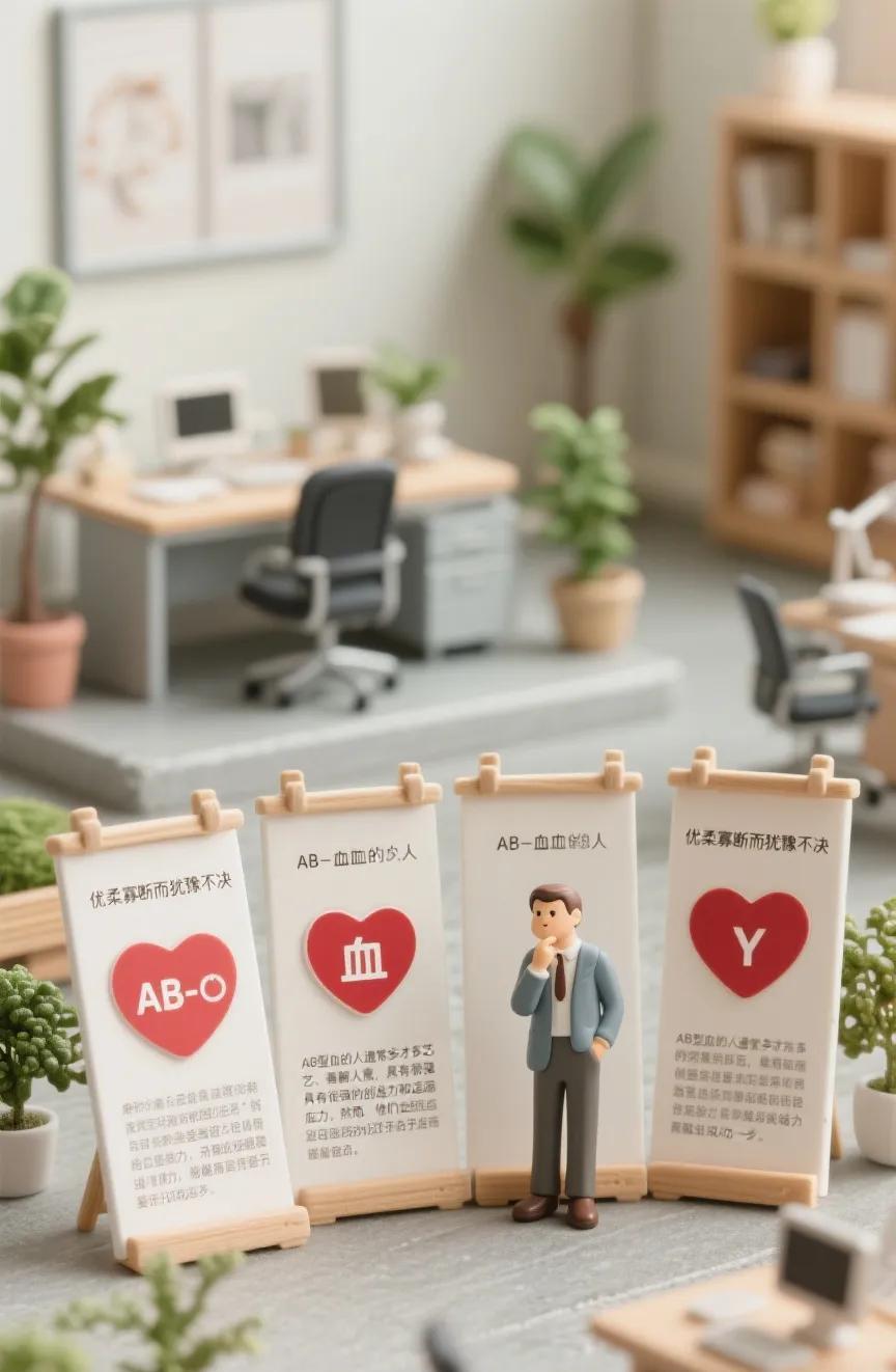 在职场中，人们展现出的行为和决策往往受到各种因素的影响，包括血型。每个人的血型都