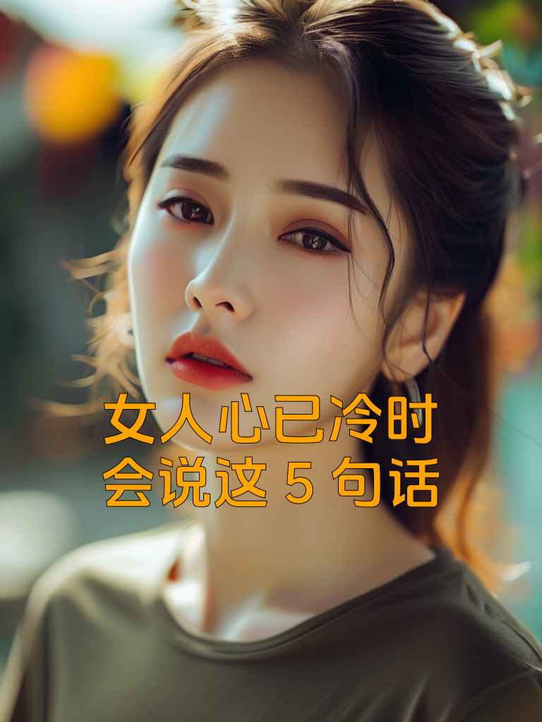 女人心已冷时，会说这5句话