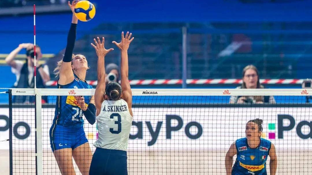 27连胜！淘汰美国队意大利女排强势晋级埃格努的进攻根本招架不住