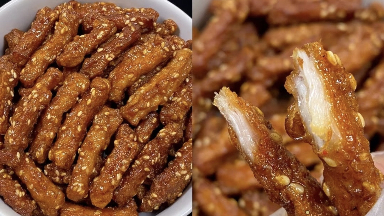 朋友夸爆的拿手菜！香辣酥肉条，上桌秒光！