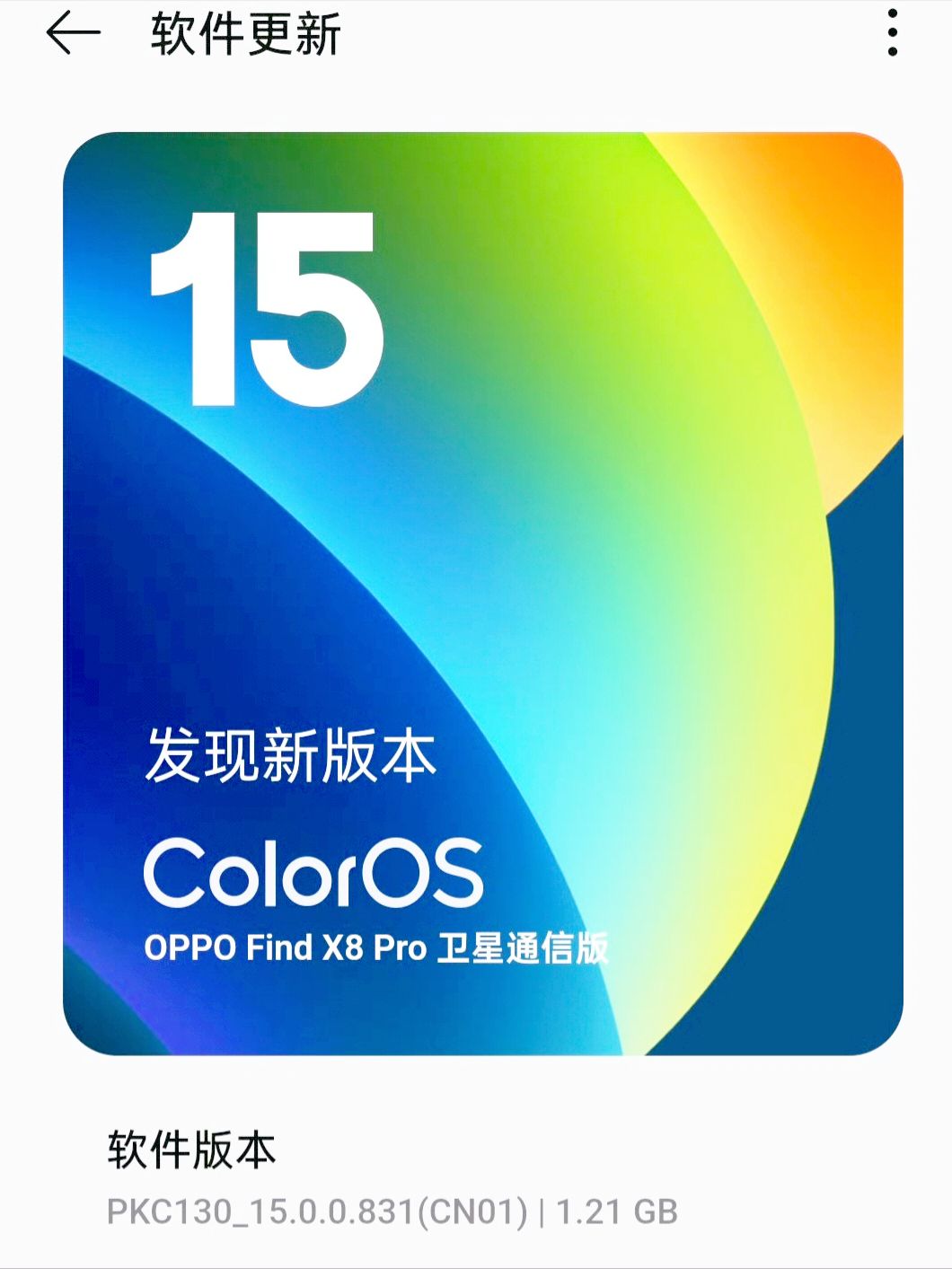 1.21GB大更新！ColorOS 15新技能集体上线，部分
