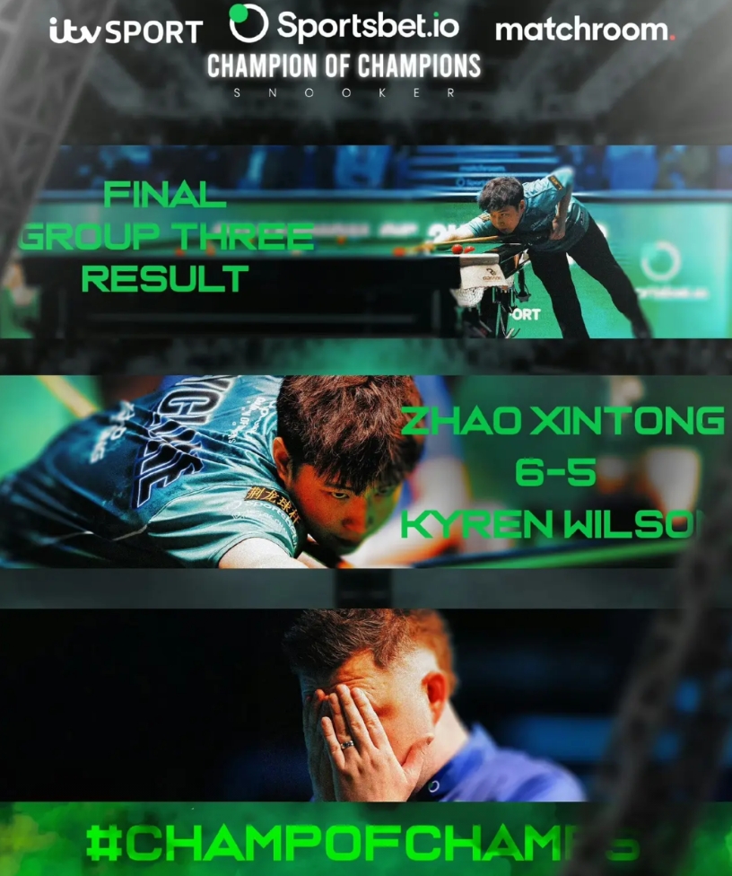 赵心童击败威尔逊赛后采访：“我完全不知道自己怎么拿下胜利的，我只是全力以赴，我在