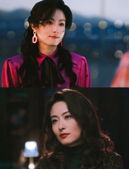 大红唇配大波浪，一出场就像从老画报里走出来的！《老舅》《人之初》里的复古造型适配