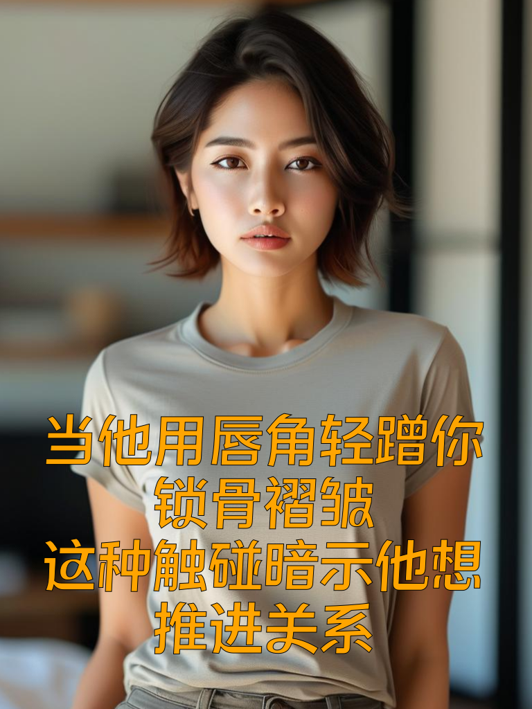 当他用唇角轻蹭你锁骨褶皱：这种触碰暗示他想推进关系