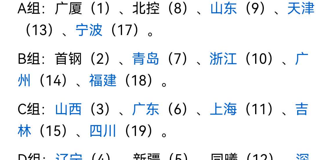 CBA这分组没毛病，广东队不怕任何赛程
