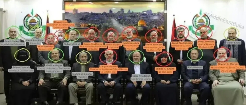 哈马斯组织这些领导班子差不多已经被团灭，还有少许漏网之鱼，可见当领导要看地方，有