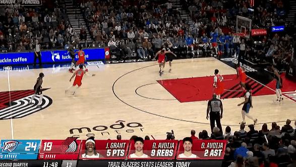 杨瀚森第二节替补出战，篮下强攻霍姆格伦勾手没能打进