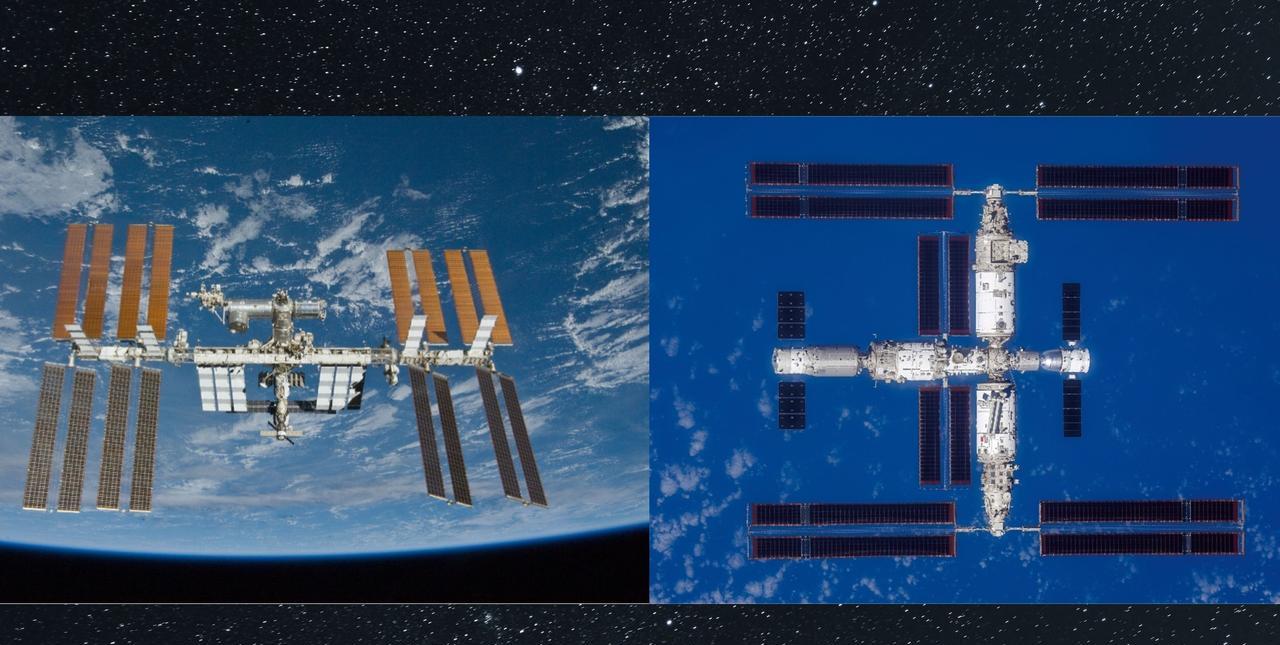 7月5日在北美的天空中可以同时看到中国的天宫和国际空间站！
这并不经常发生，因为