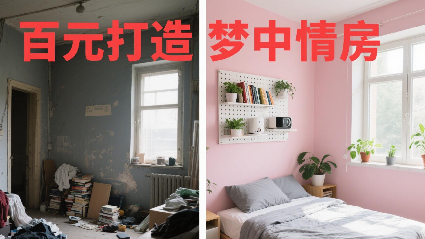 出租屋逆袭指南！3个零成本改造术，房东都求你别搬！