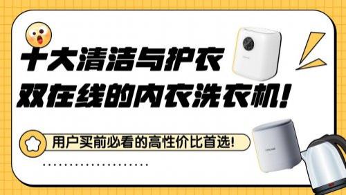 大宇内衣洗衣机好吗？聚焦十大清洁与护衣双在线的内衣洗衣机！2026年用户买前必看的高性价比首选！