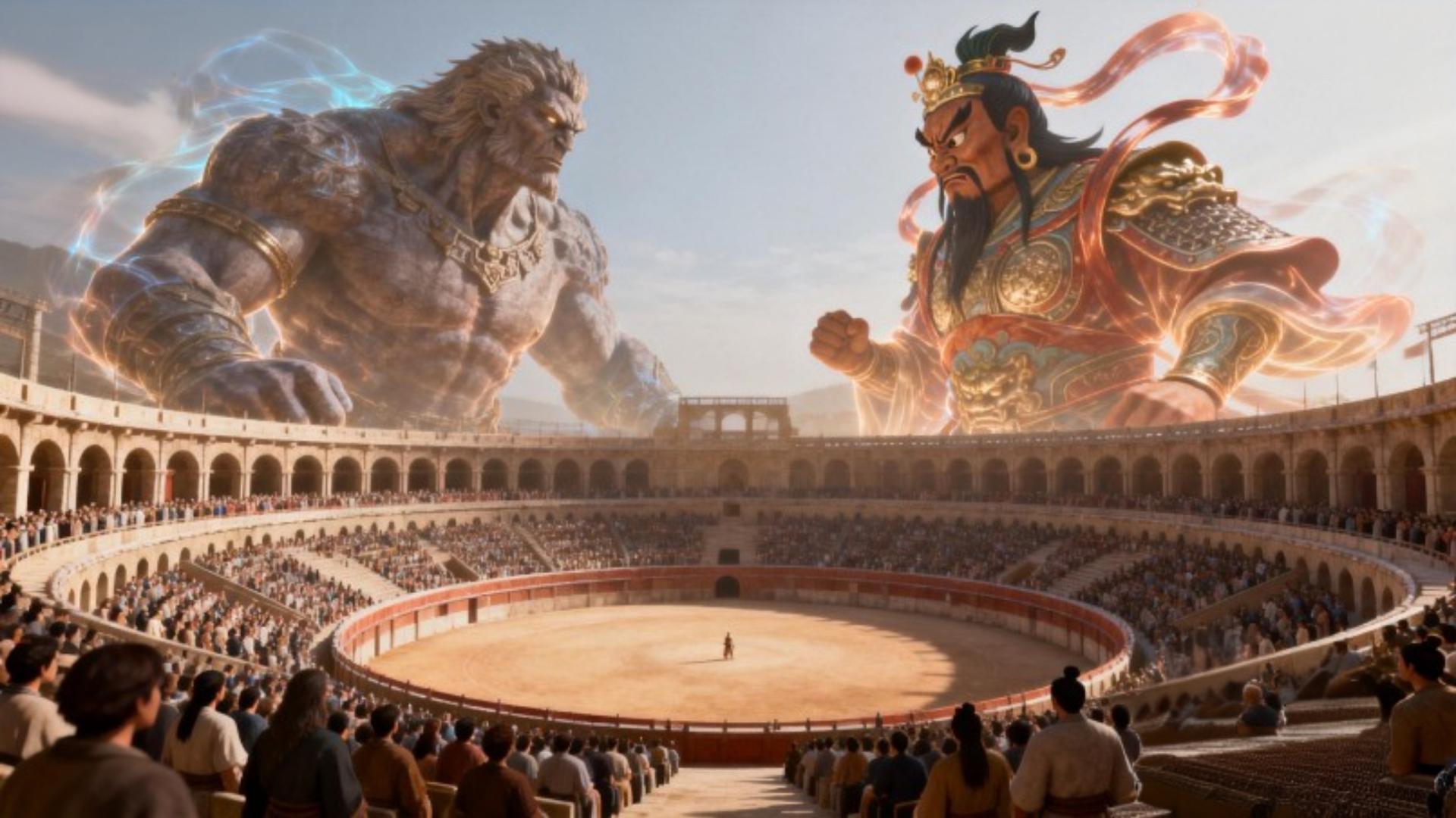 诸神同台竞技，华夏神话人物永远是凌驾西方诸神之上…