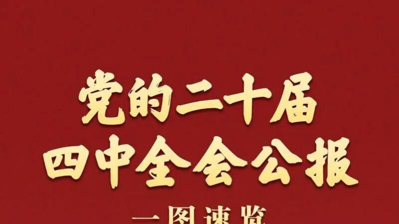 党的二十届四中全会公报一图速览