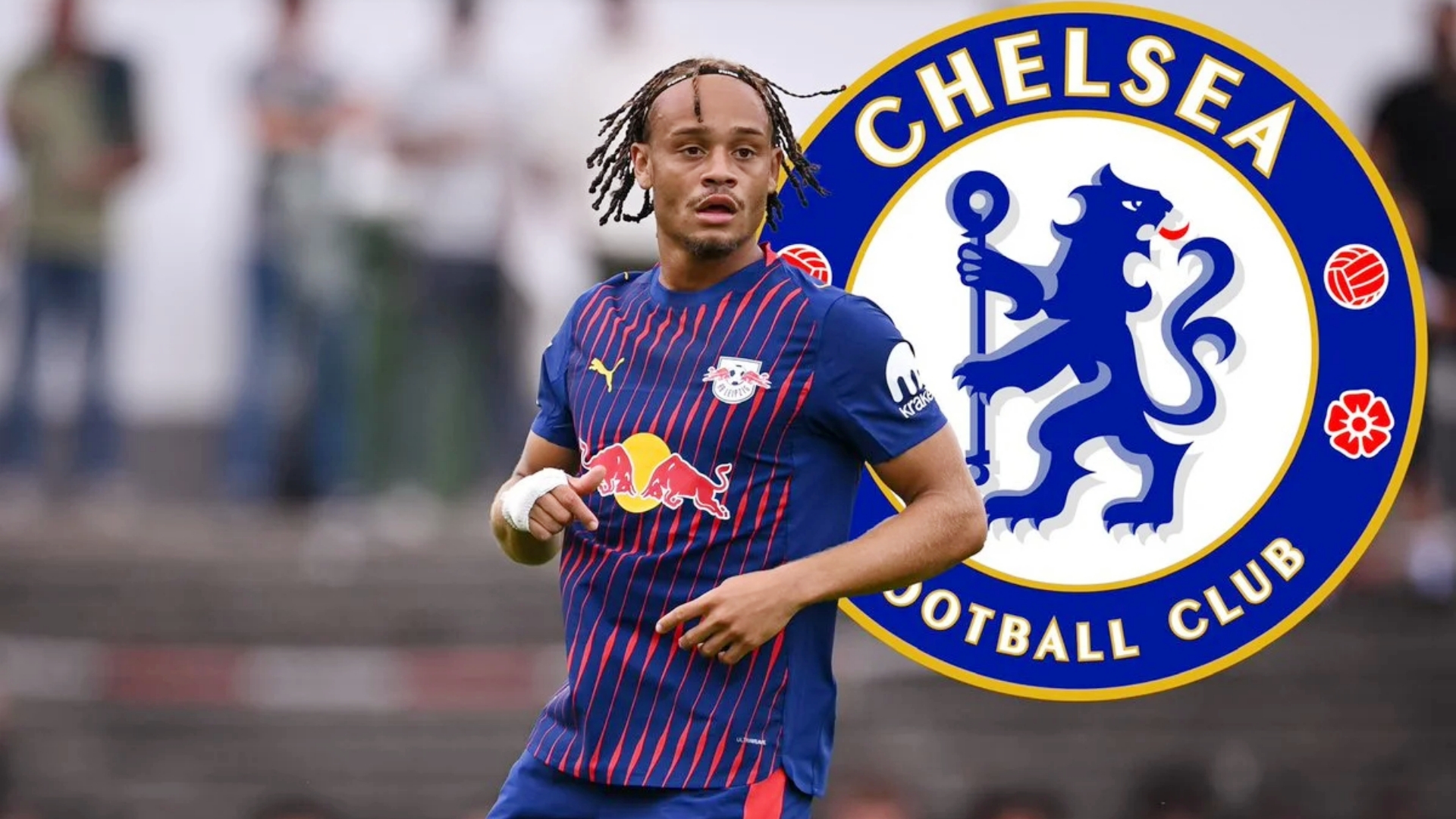 尽管与拜仁和曼城等俱乐部联系在一起，但哈维-西蒙斯明确希望加盟切尔西。
他正等待