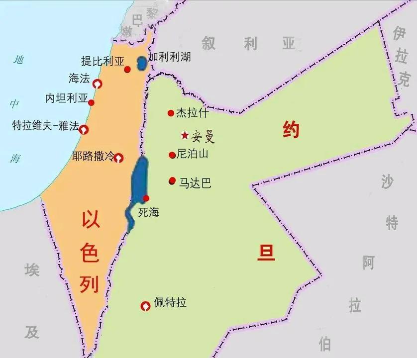 约旦是阿拉伯国家中最亲西方和亲以色列的国家，也是为数不多的与以色列建交的阿拉伯国